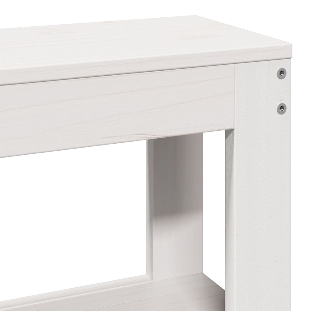 Senior Bed with Headboard without Mattress White 75x190 cm