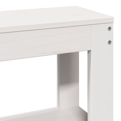 Senior Bed with Headboard without Mattress White 75x190 cm