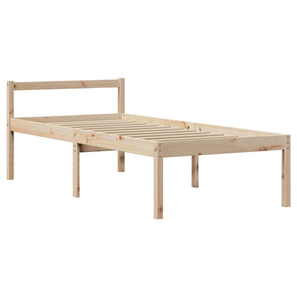 Senior Bed with Headboard without Mattress 90x190 cm Single