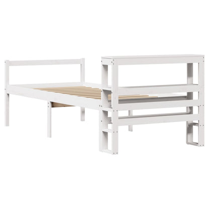 Senior Bed with Headboard without Mattress White 90x190 cm