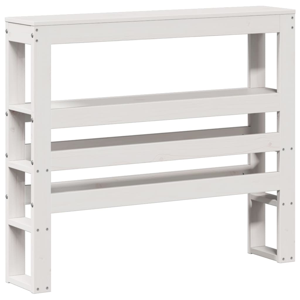 Senior Bed with Headboard without Mattress White 90x190 cm
