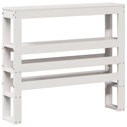Senior Bed with Headboard without Mattress White 90x190 cm