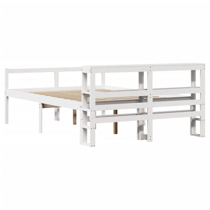 Senior Bed with Headboard without Mattress White 120x190 cm