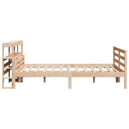 Bed Frame with Headboard without Mattress 140x190 cm