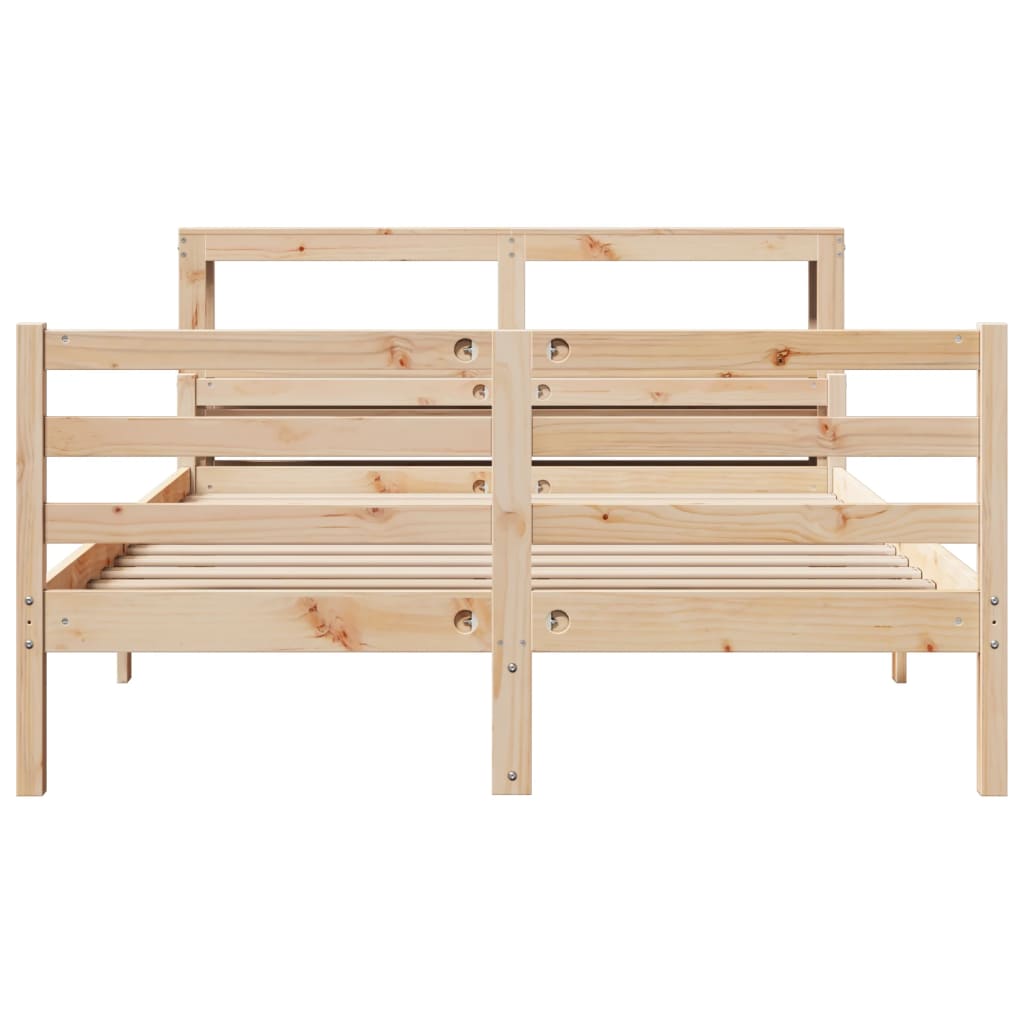 Bed Frame with Headboard without Mattress 140x200 cm