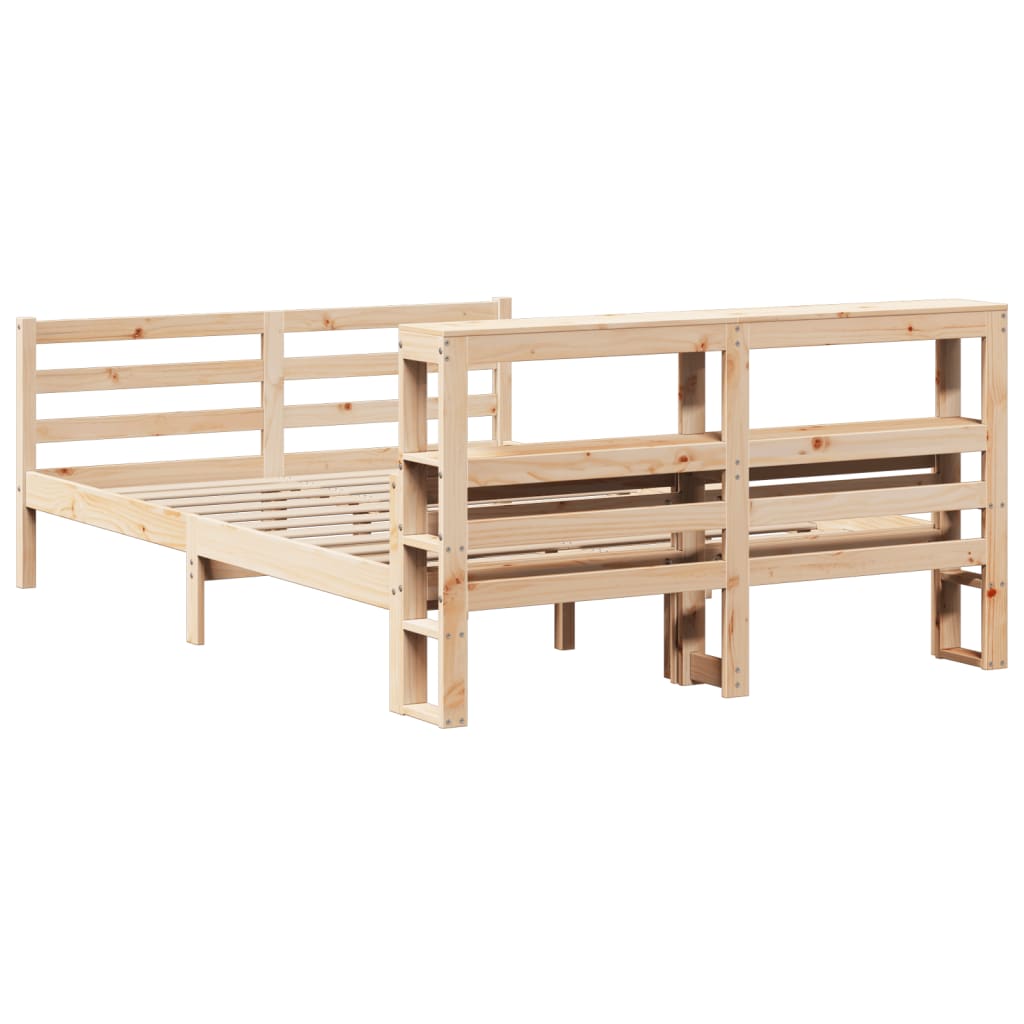 Bed Frame with Headboard without Mattress 150x200 cm King Size