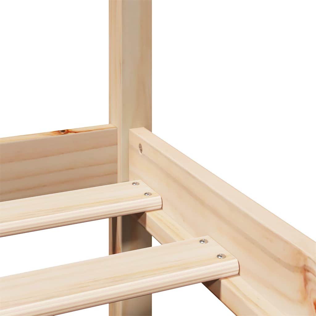 Bed Frame with Headboard without Mattress 75x190 cm Small Single