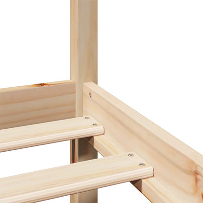 Bed Frame with Headboard without Mattress 200x200 cm