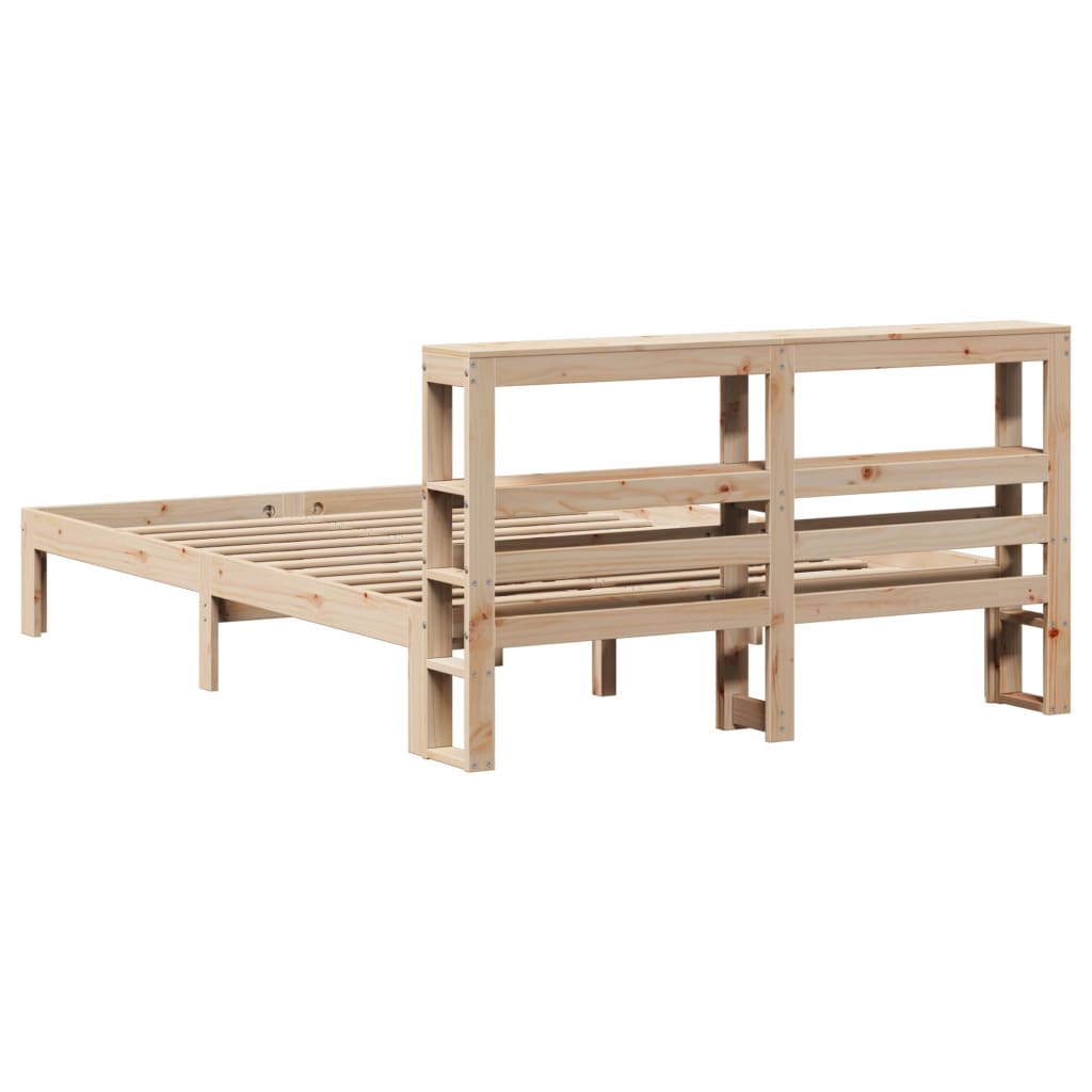 Bed Frame with Headboard without Mattress 120x190 cm Small Double