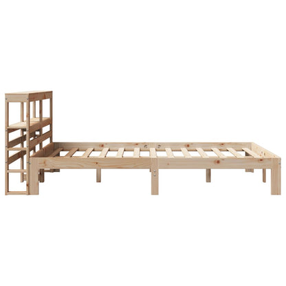 Bed Frame with Headboard without Mattress 140x190 cm