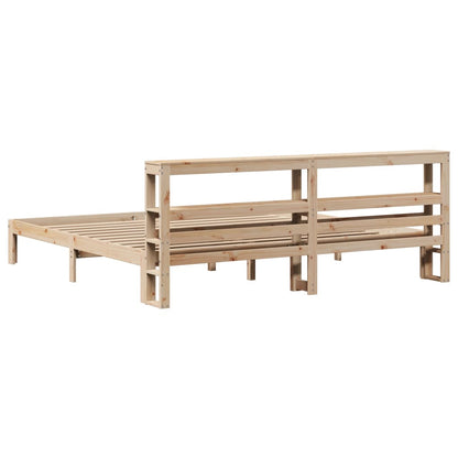 Bed Frame with Headboard without Mattress 180x200 cm Super King