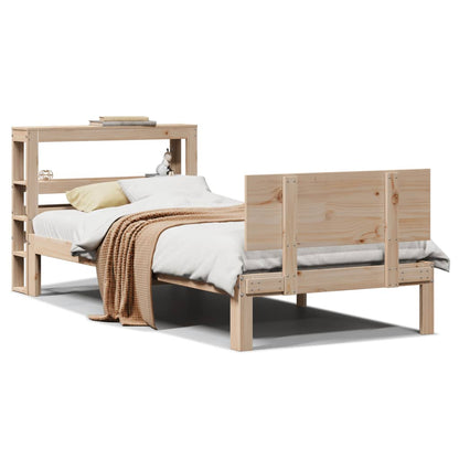 Bed Frame with Headboard without Mattress 90x190 cm Single