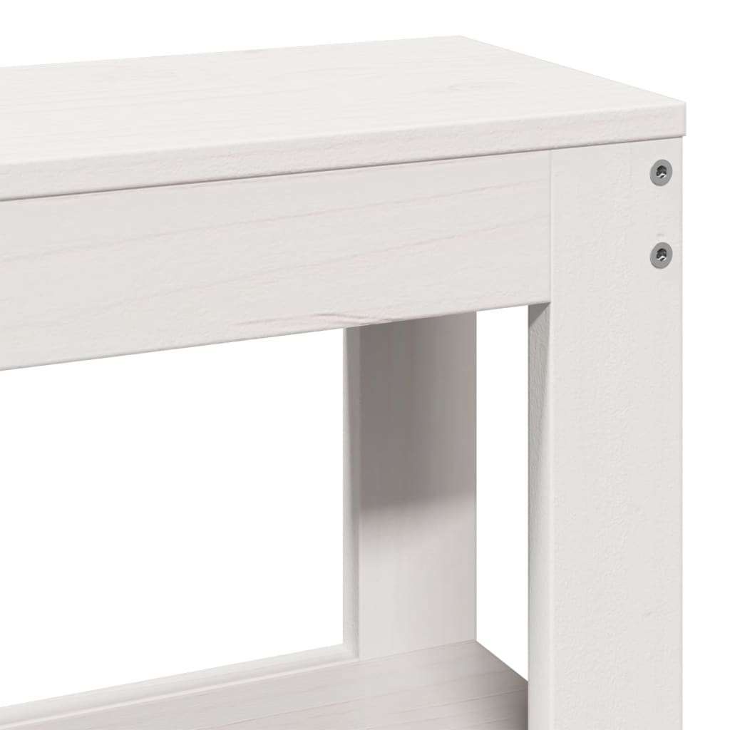 Bed Frame with Headboard without Mattress White 120x190 cm Small Double