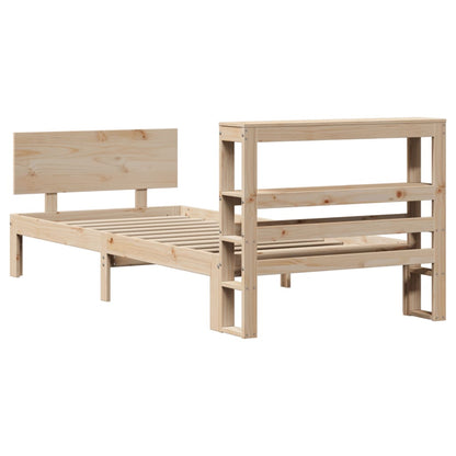 Bed Frame with Headboard without Mattress 90x200 cm