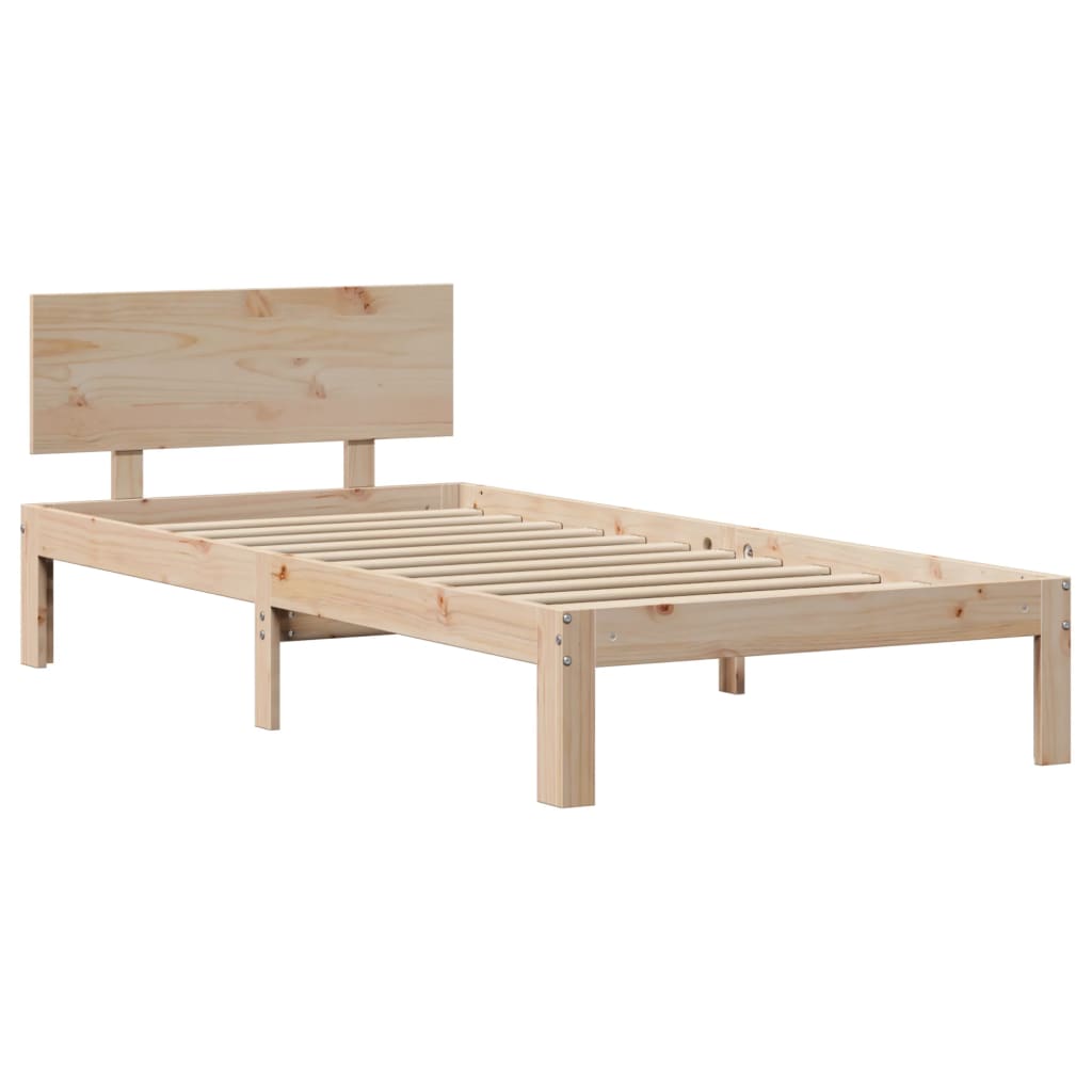 Bed Frame with Headboard without Mattress 90x200 cm