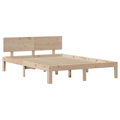 Bed Frame with Headboard without Mattress 120x200 cm