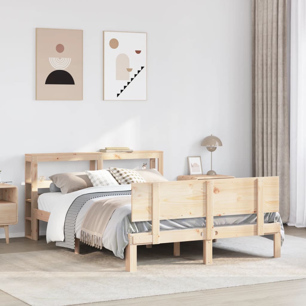 Bed Frame with Headboard without Mattress 120x200 cm