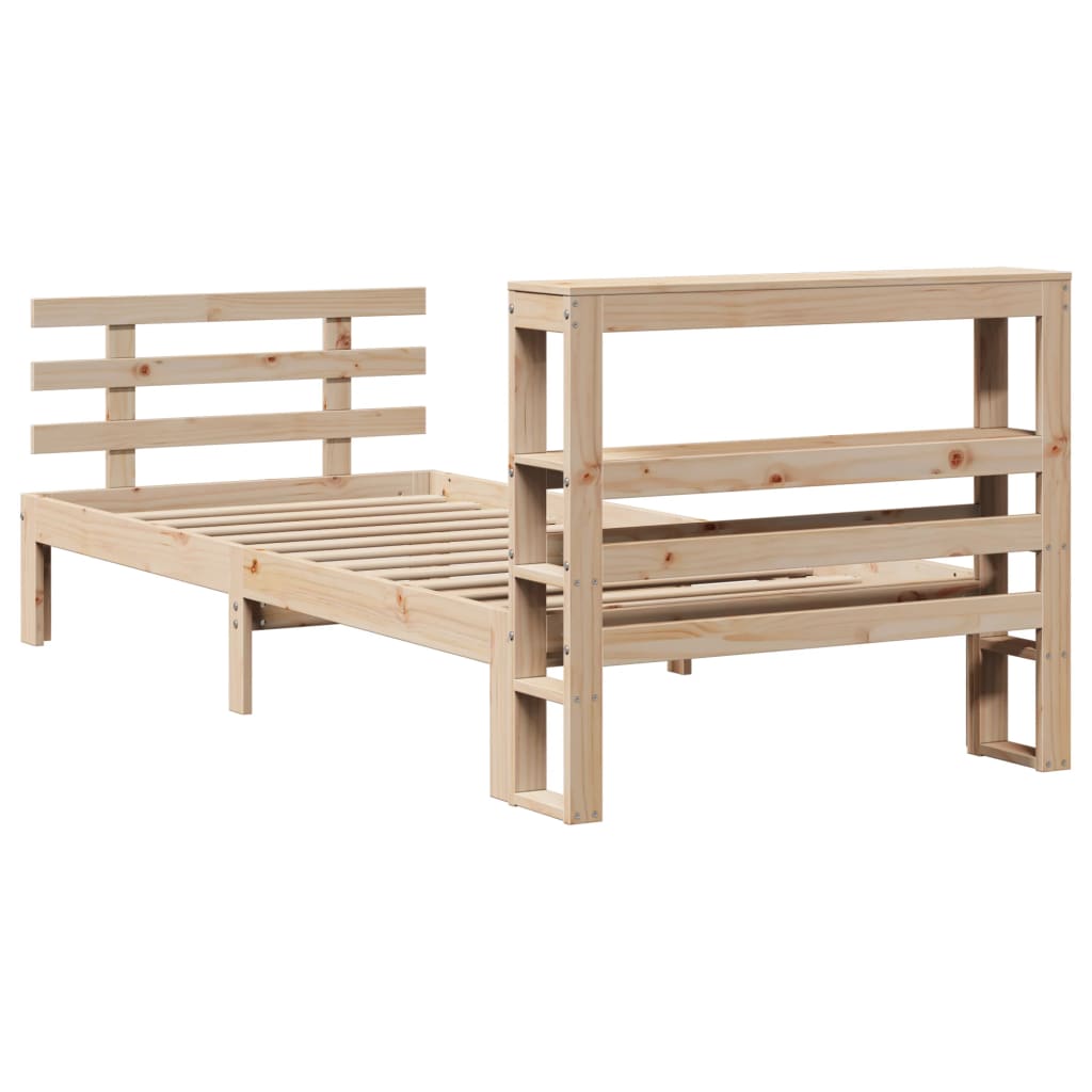 Bed Frame with Headboard without Mattress 90x190 cm Single
