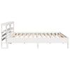 Bed Frame without Mattress White 200x200 cm Solid Wood Pine
