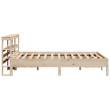 Bed Frame with Headboard 160x200 cm Solid Wood Pine