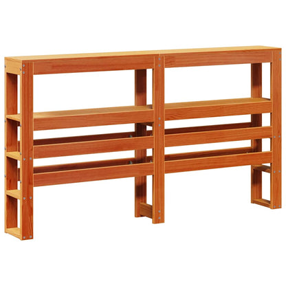 Bed Frame without Mattress Wax Brown 120x200 cm Solid Wood Pine