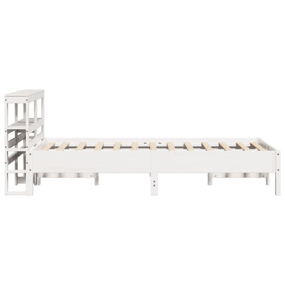 Bed Frame without Mattress White 120x190 cm Small Double Solid Wood Pine