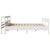Bed Frame without Mattress White 200x200 cm Solid Wood Pine