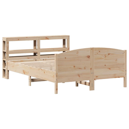 Bed Frame without Mattress 150x200 cm King Size Solid Wood Pine