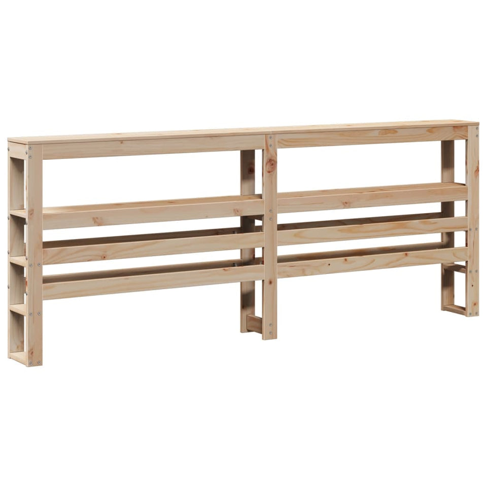 Bed Frame with Headboard 180x200 cm Super King Solid Wood Pine