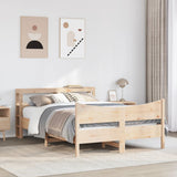 Bed Frame with Headboard 160x200 cm Solid Wood Pine