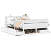 Bed Frame without Mattress White 140x200 cm Solid Wood Pine