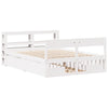 Bed Frame without Mattress White 140x200 cm Solid Wood Pine