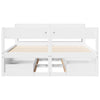 Bed Frame without Mattress White 140x200 cm Solid Wood Pine