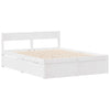 Bed Frame without Mattress White 140x200 cm Solid Wood Pine