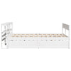 Bed Frame without Mattress White 140x200 cm Solid Wood Pine