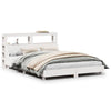 Bed Frame without Mattress White 140x200 cm Solid Wood Pine