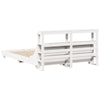 Bed Frame without Mattress White 140x200 cm Solid Wood Pine
