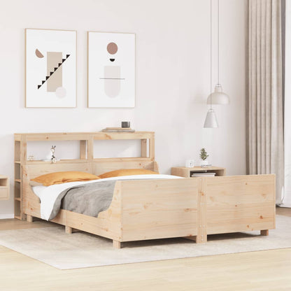 Bed Frame without Mattress 140x200 cm Solid Wood Pine