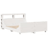 Bed Frame without Mattress White 140x200 cm Solid Wood Pine