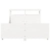 Bed Frame without Mattress White 140x200 cm Solid Wood Pine