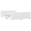 Bed Frame without Mattress White 140x200 cm Solid Wood Pine