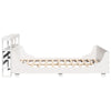 Bed Frame without Mattress White 140x200 cm Solid Wood Pine