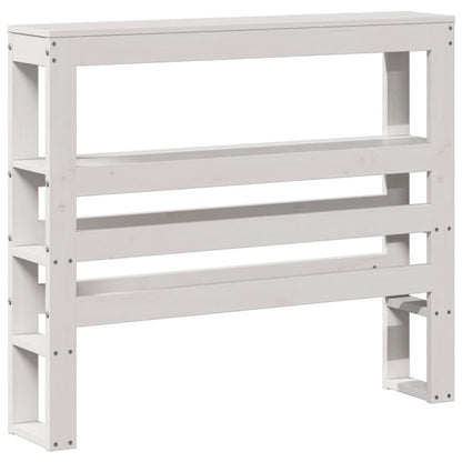 Bed Frame without Mattress White 90x200 cm Solid Wood Pine