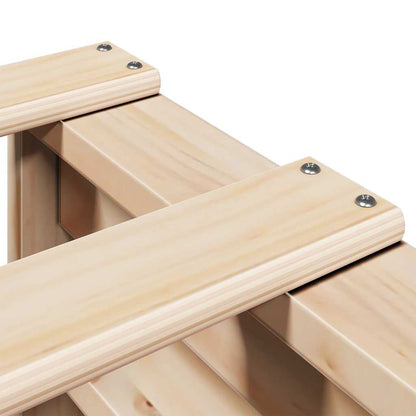 Bed Frame without Mattress 150x200 cm King Size Solid Wood Pine