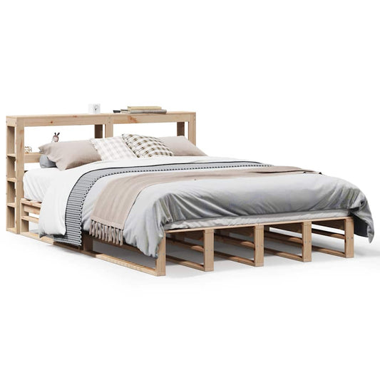 Bed Frame without Mattress 160x200 cm Solid Wood Pine