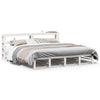 Bed Frame without Mattress White 200x200 cm Solid Wood Pine