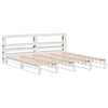 Bed Frame without Mattress White 200x200 cm Solid Wood Pine