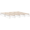 Bed Frame without Mattress White 200x200 cm Solid Wood Pine