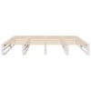 Bed Frame without Mattress White 200x200 cm Solid Wood Pine