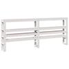 Bed Frame without Mattress White 200x200 cm Solid Wood Pine